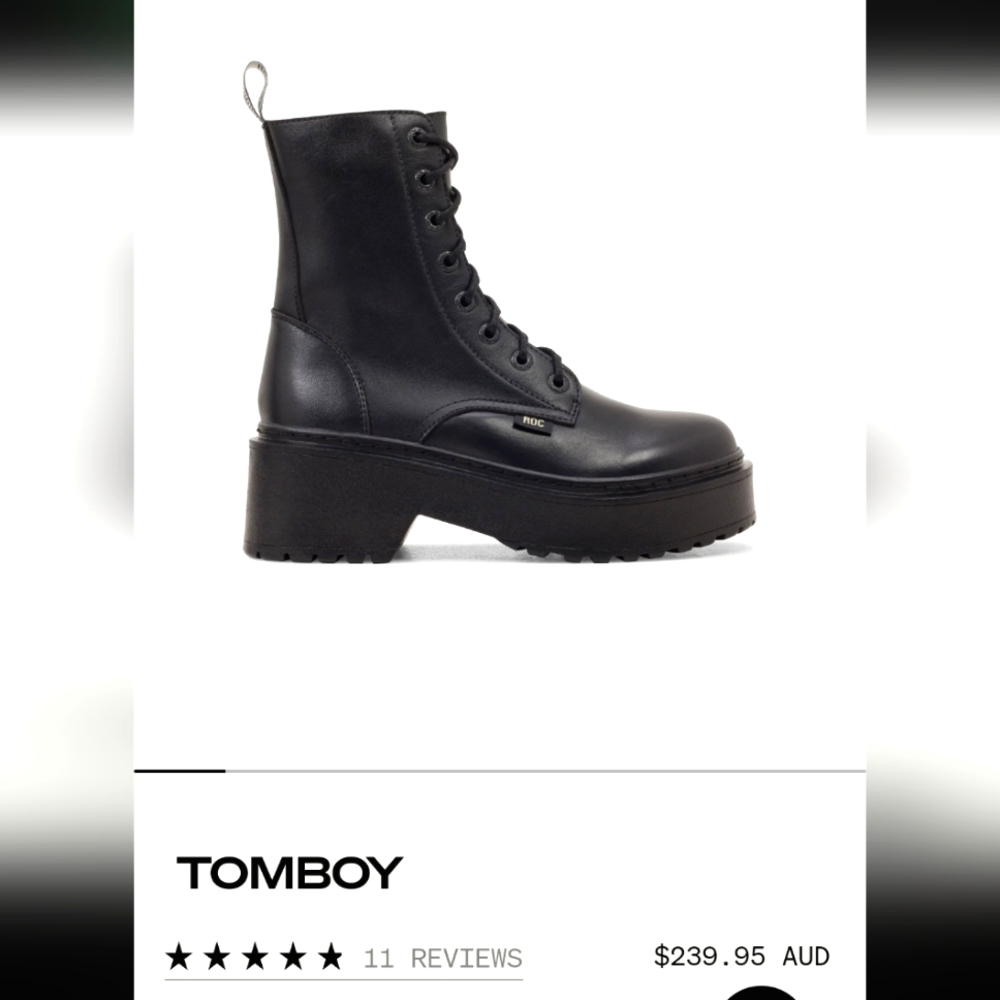 Roc boot tomboy boots size 40